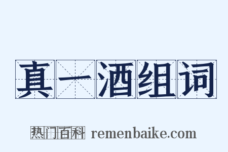 真一酒组词是什么意思的图片